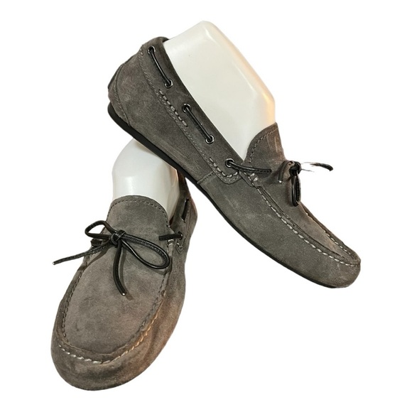 Coach Jasper Suede Leather Slip-On Loafers Gray Size 7D Men’s - Picture 5 of 11